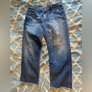 BKE Marshall 36 “long” (cut to 32) jeans